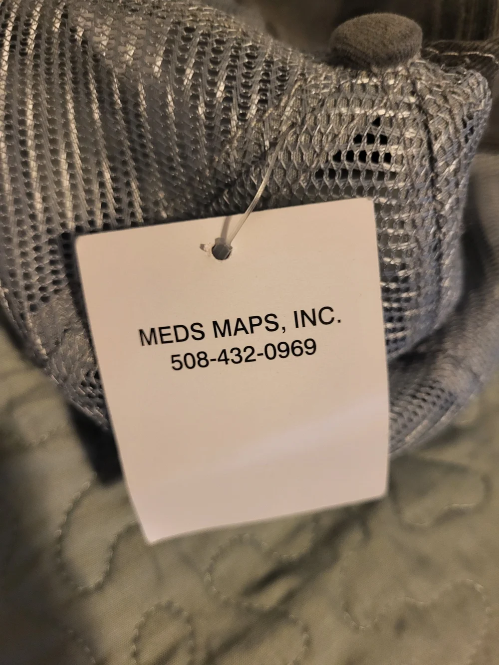 Washed Gray Embroidered Anchor Trucker Hat - Martha's Vineyard
